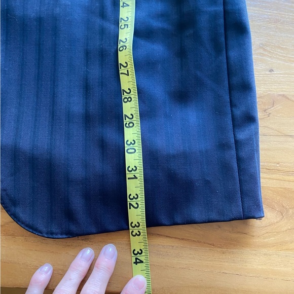 ISAIA Navy Blue Classic Pinstriped Men's Blazer 42L - Picture 9 of 10